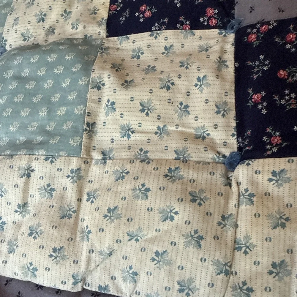 Vintage Calico Patchwork Quilt 75